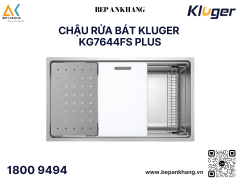 Chậu rửa bát Kluger KG7644FS Plus - Inox 304 posco - Linen chống xước